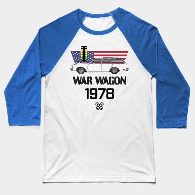 war wagon multi color Baseball T-Shirt by JRCustoms44